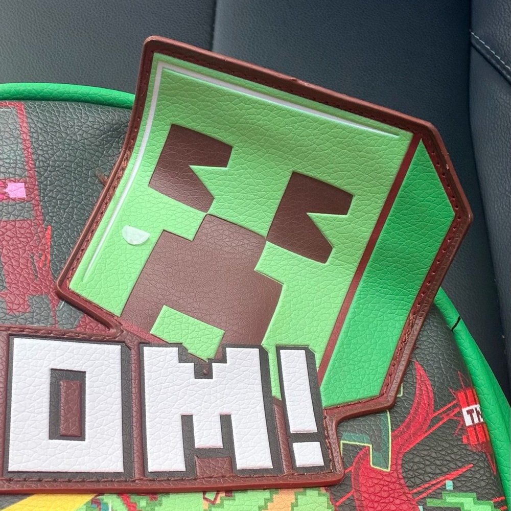 Minecraft Explosion TNT Mini Backpack, Green - Picture 2 of 10